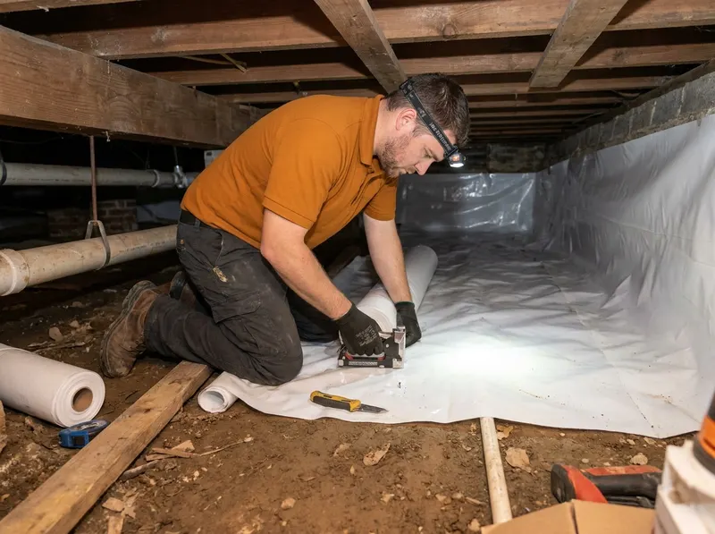 Crawl Space Vapor Barrier and Moisture Pest Defense in Richmond, VA